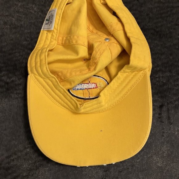 VINTAGE NASCAR Hat in Yellow One Size Fits Most - Picture 2 of 3